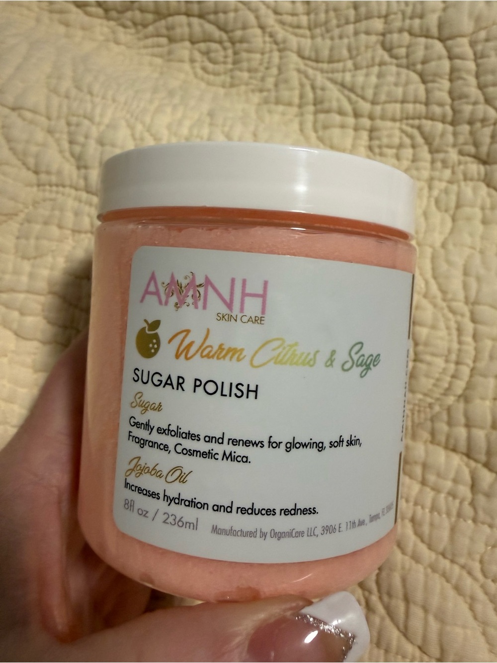 Aminnah “Warm Citrus & Sage” Sugar Polish!